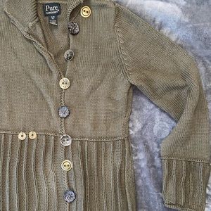 Pure Handknit - Button Up Coat